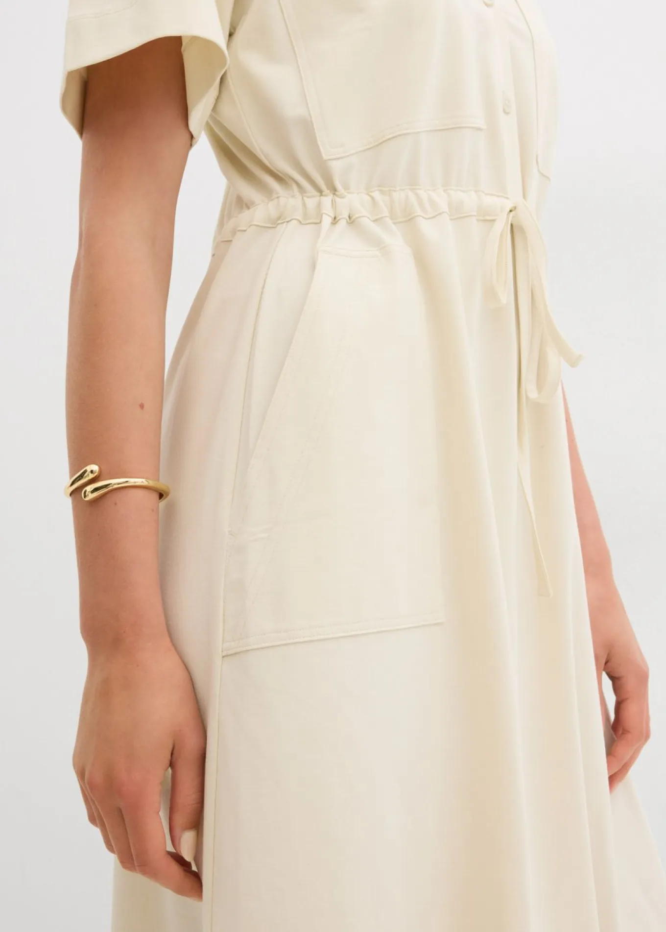 Vestido de punto de algodón elástico