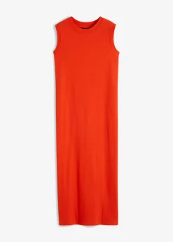 Vestido de punto de algodón con elástico