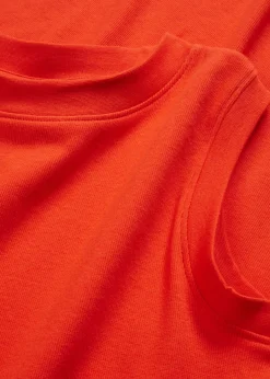 Vestido de punto de algodón con elástico