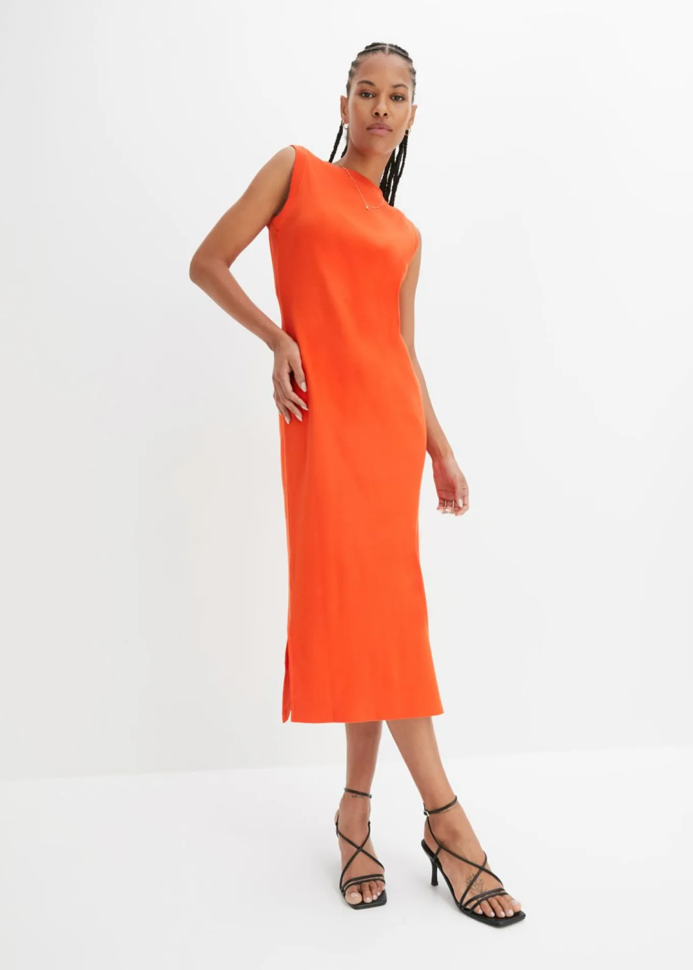 Vestido de punto de algodón con elástico