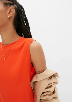 Vestido de punto de algodón con elástico