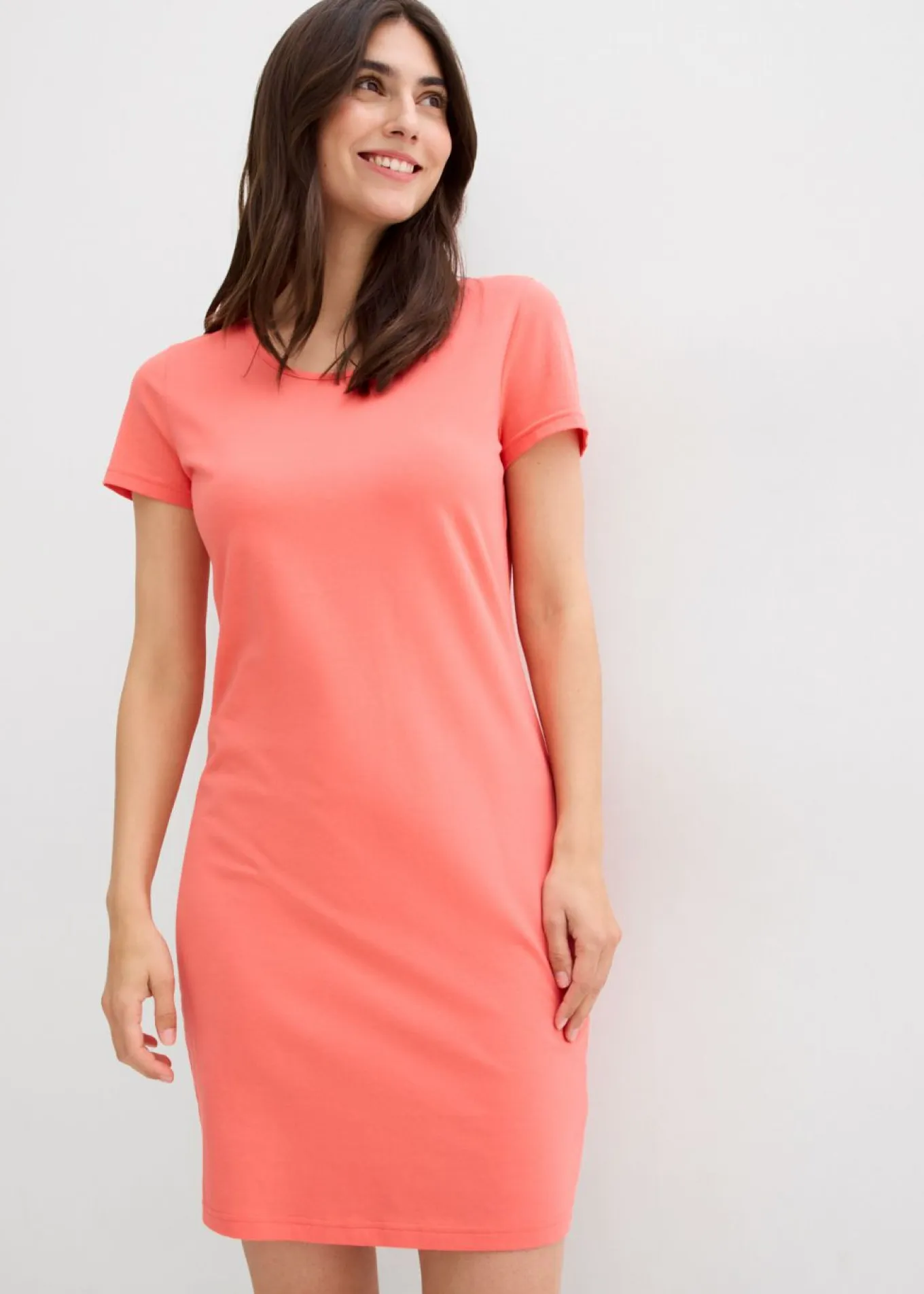 Vestido de punto de algodón orgánico elástico