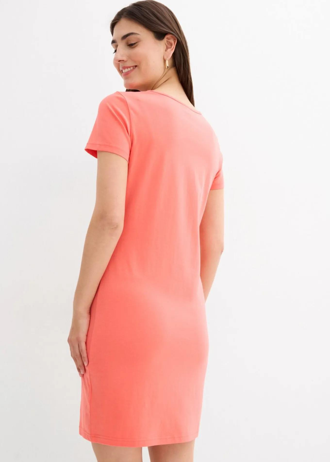 Vestido de punto de algodón orgánico elástico