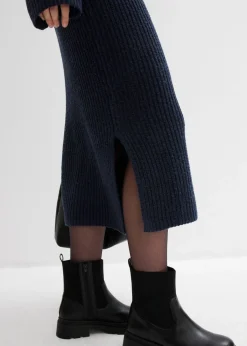 Vestido de punto de canalé