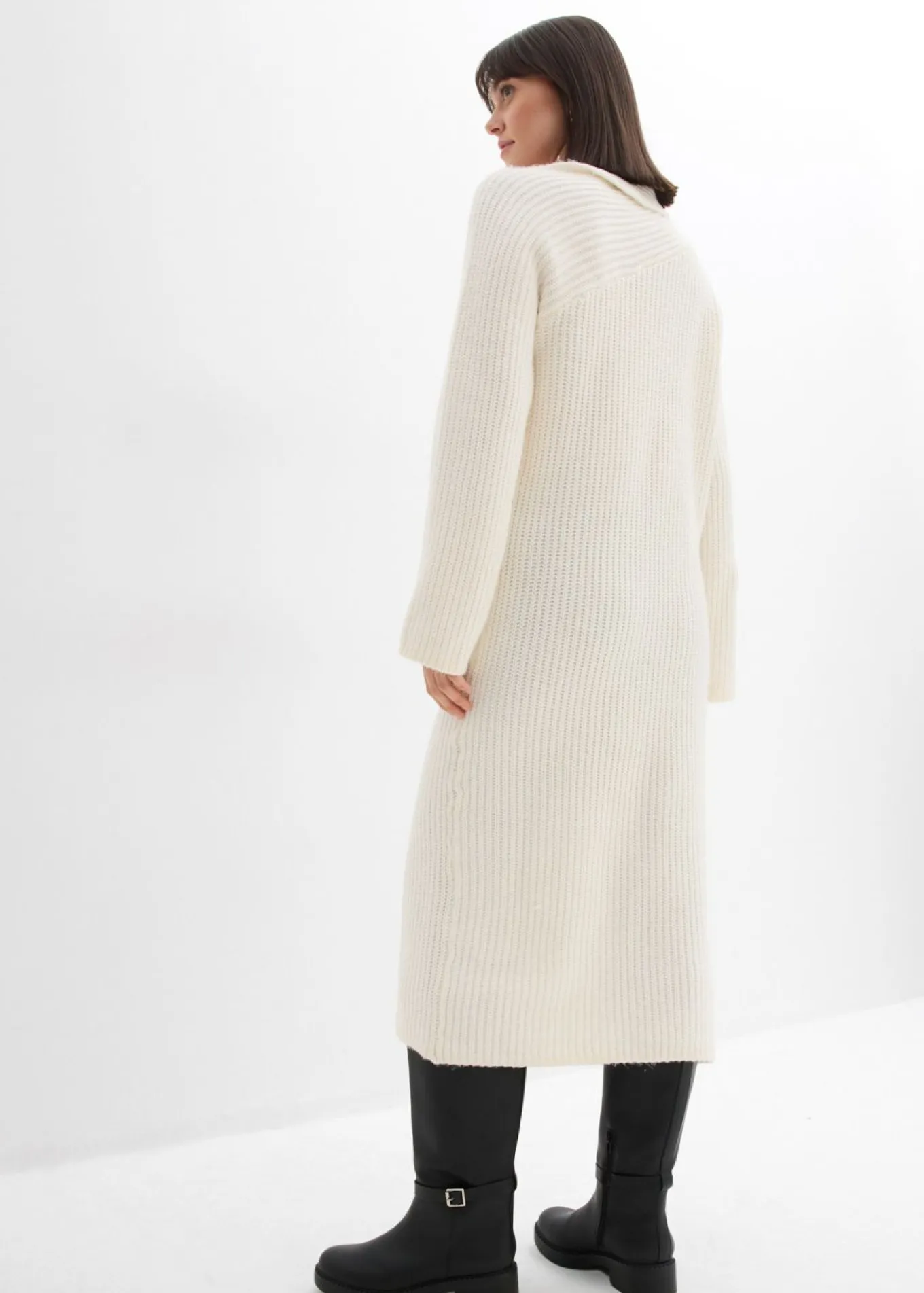 Vestido de punto de canalé