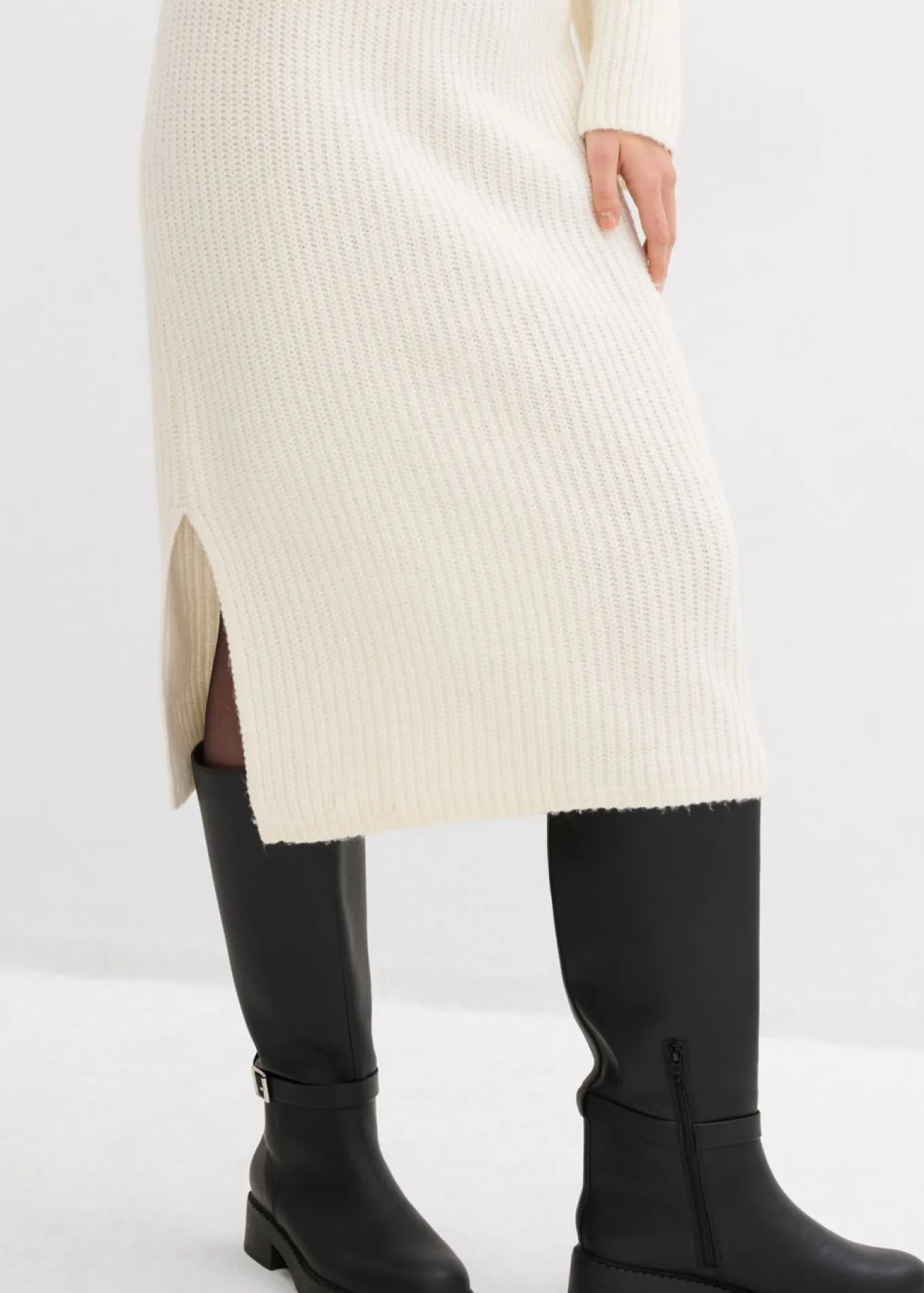 Vestido de punto de canalé