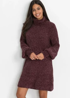 Vestido de punto de chenilla de poliéster reciclado
