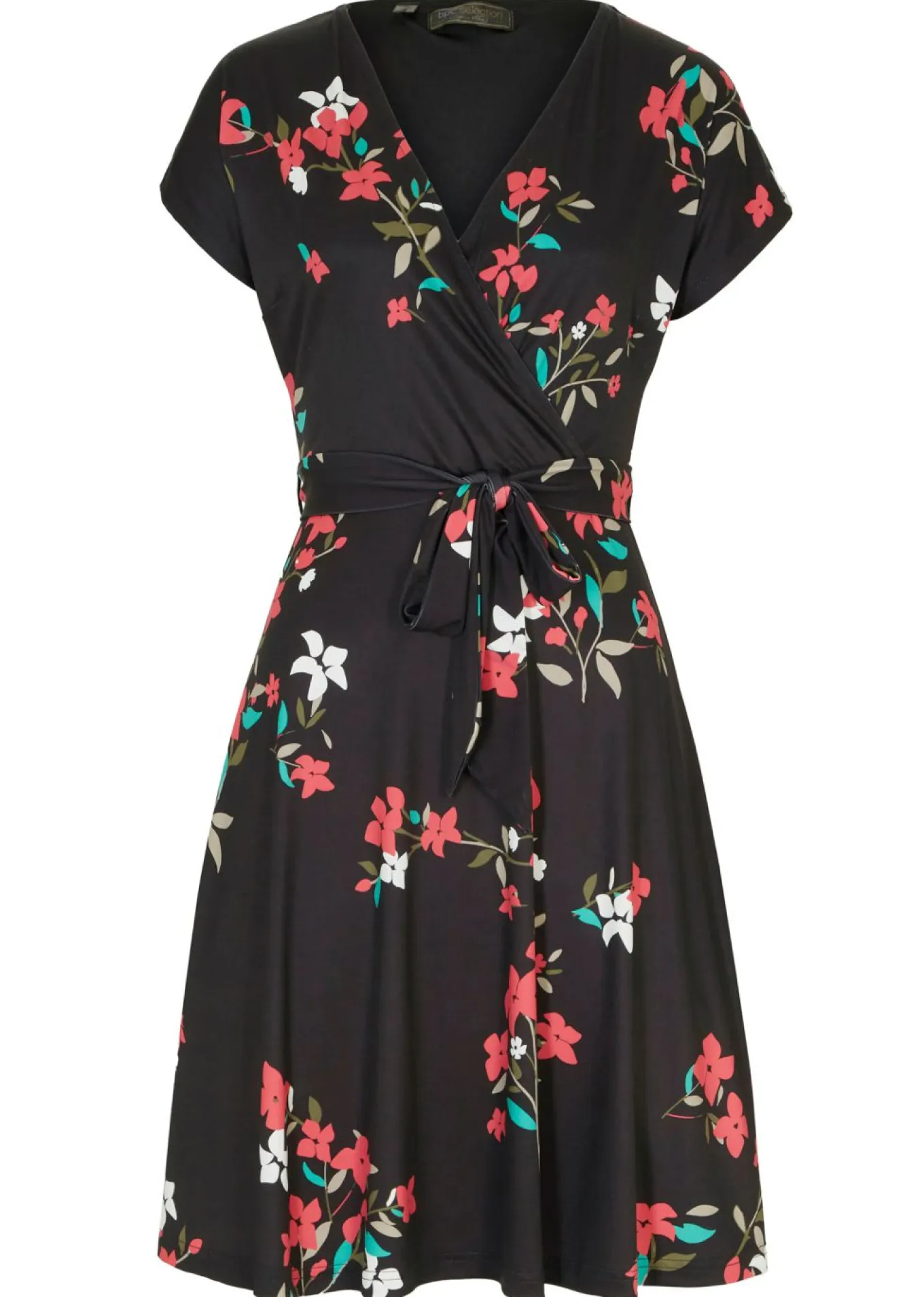 Vestido de punto de diseño cruzado