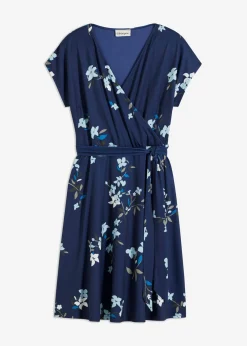 Vestido de punto de diseño cruzado