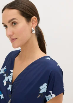 Vestido de punto de diseño cruzado