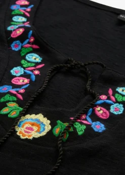 Vestido de punto de hilo flameado de algodón puro