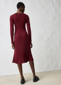Vestido de punto de lana merina