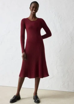 Vestido de punto de lana merina