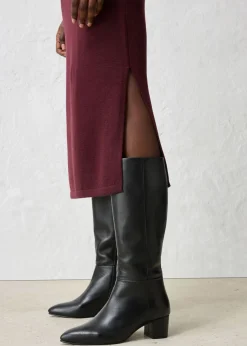 Vestido de punto de lana merina