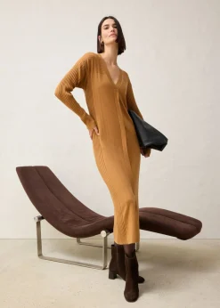 Vestido de punto de lana merina