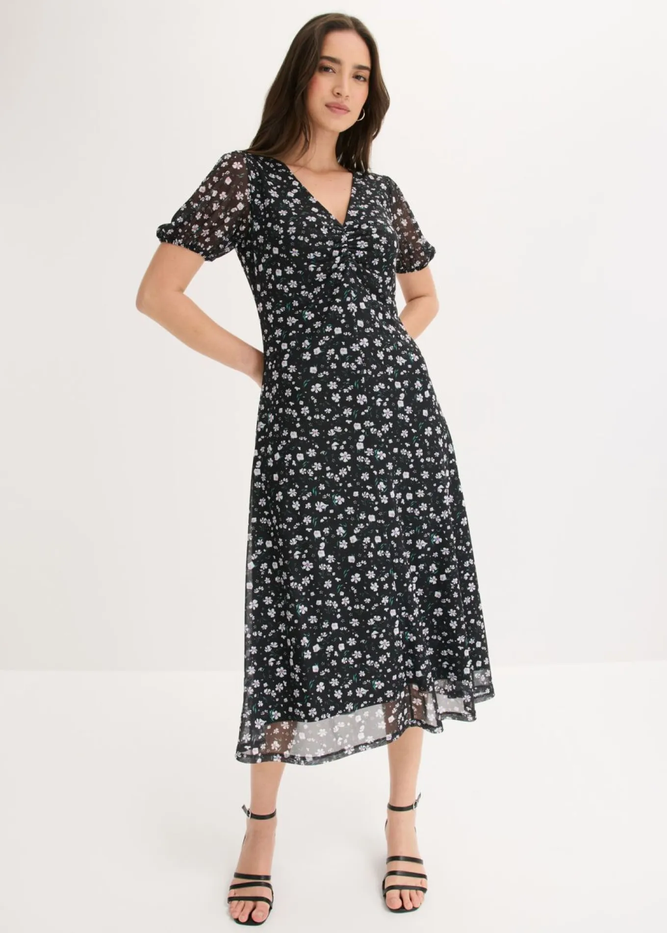 Vestido de punto de malla fina
