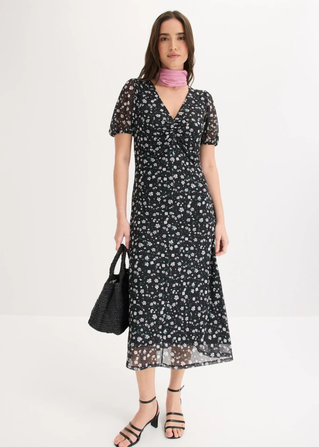 Vestido de punto de malla fina