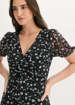 Vestido de punto de malla fina