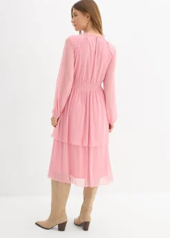 Vestido de punto de malla fina