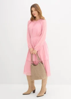 Vestido de punto de malla fina
