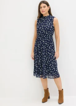 Vestido de punto de malla fina