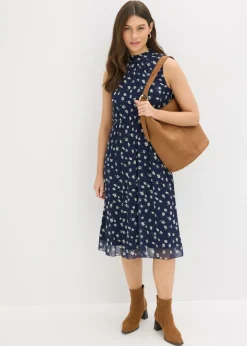 Vestido de punto de malla fina