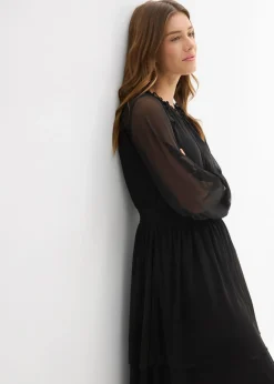 Vestido de punto de malla fina