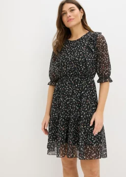 Vestido de punto de malla fina