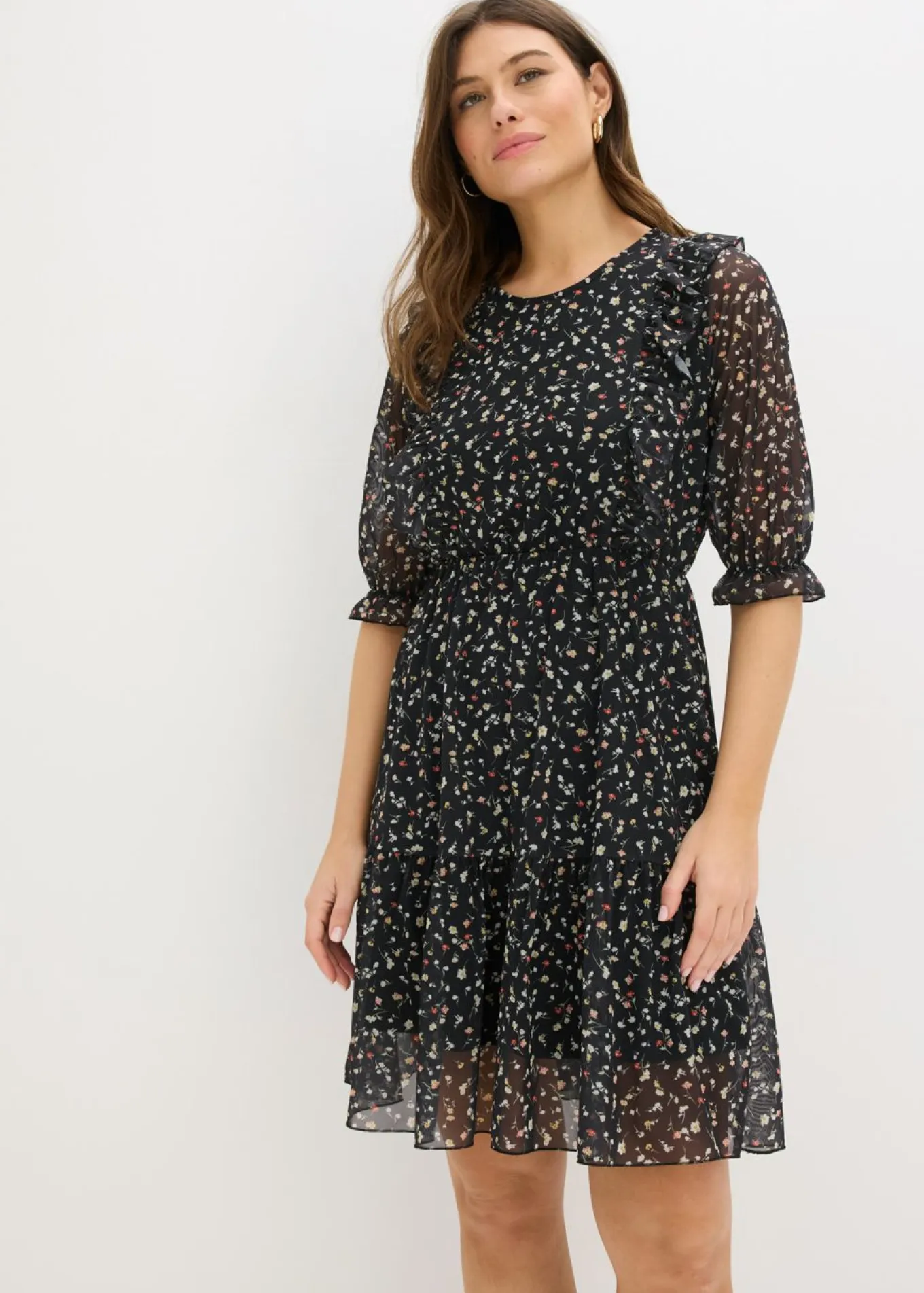 Vestido de punto de malla fina