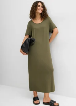 Vestido de punto de mezcla de viscosa fluida