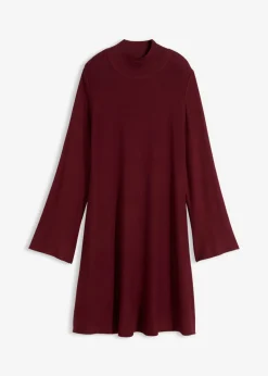 Vestido de punto de mezcla de viscosa con línea en A