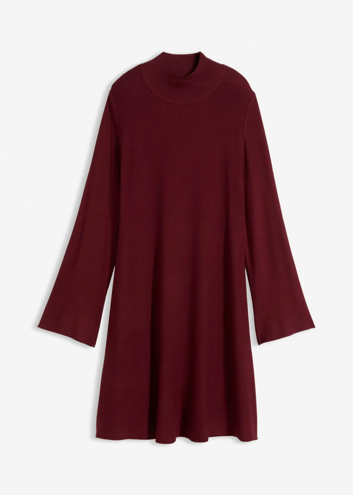 Vestido de punto de mezcla de viscosa con línea en A