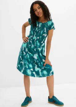 Vestido de punto de mezcla de algodón orgánico elástico