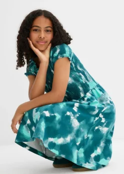Vestido de punto de mezcla de algodón orgánico elástico
