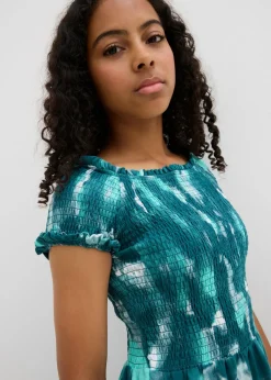 Vestido de punto de mezcla de algodón orgánico elástico