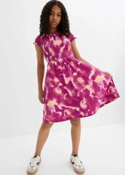 Vestido de punto de mezcla de algodón orgánico elástico