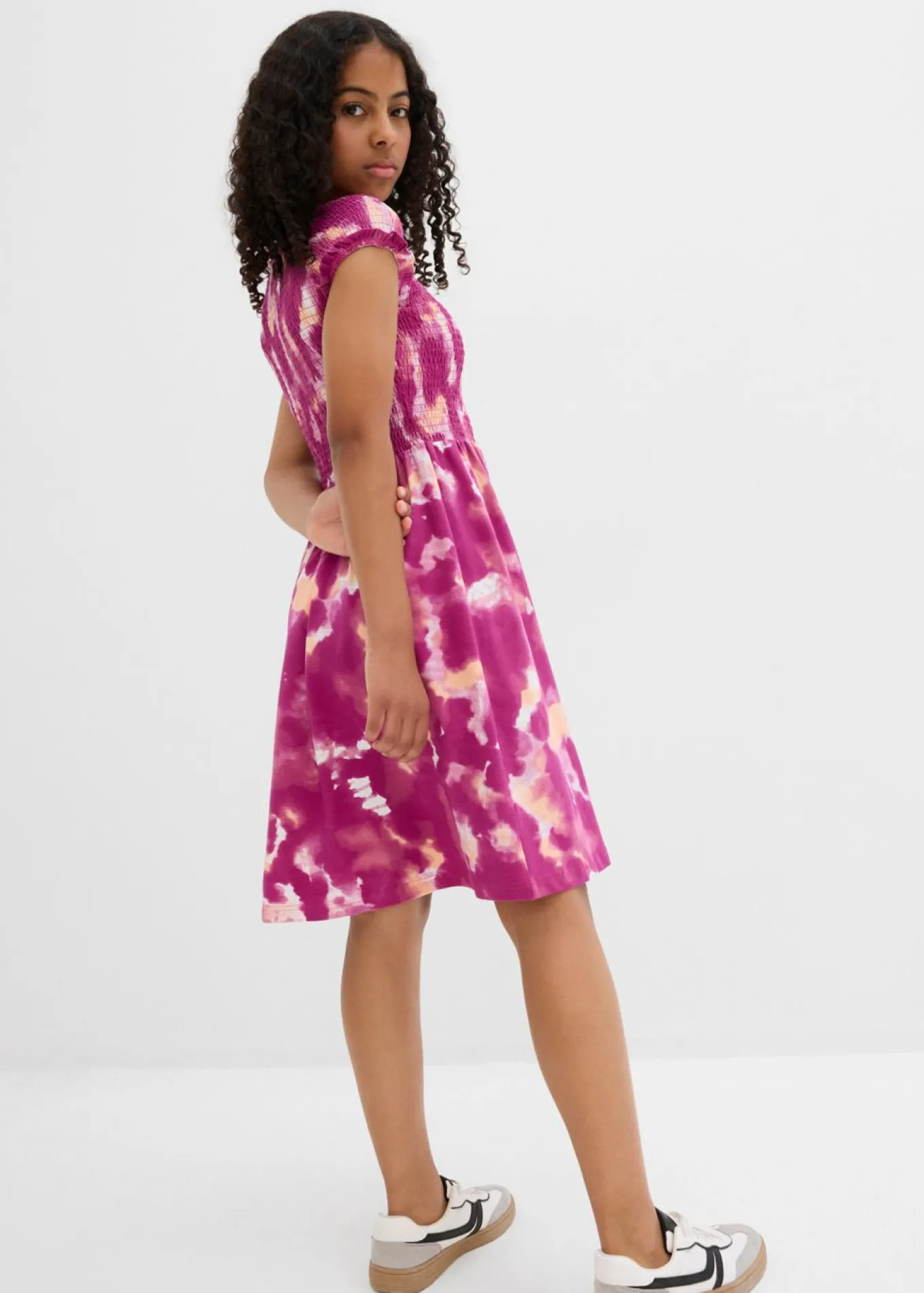 Vestido de punto de mezcla de algodón orgánico elástico