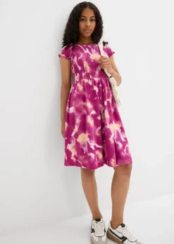 Vestido de punto de mezcla de algodón orgánico elástico