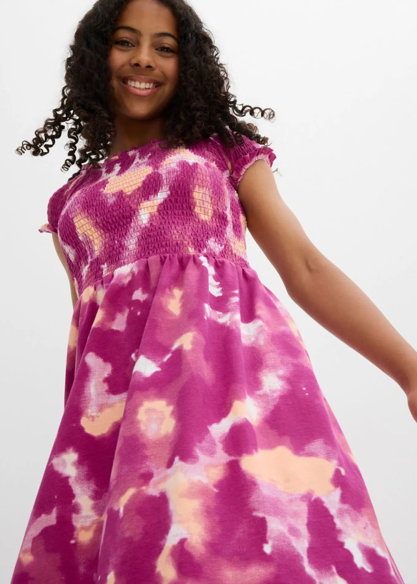 Vestido de punto de mezcla de algodón orgánico elástico
