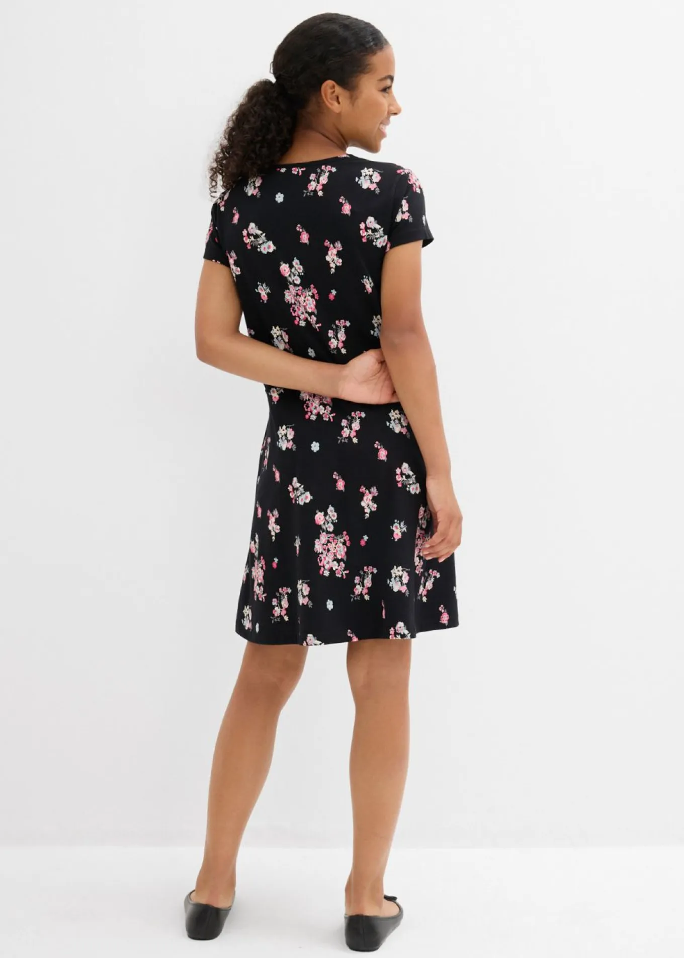 Vestido de punto de mezcla de algodón orgánico elástico