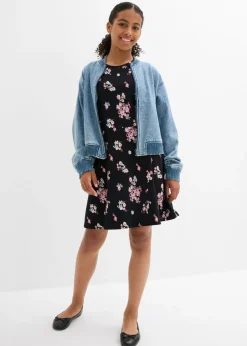 Vestido de punto de mezcla de algodón orgánico elástico