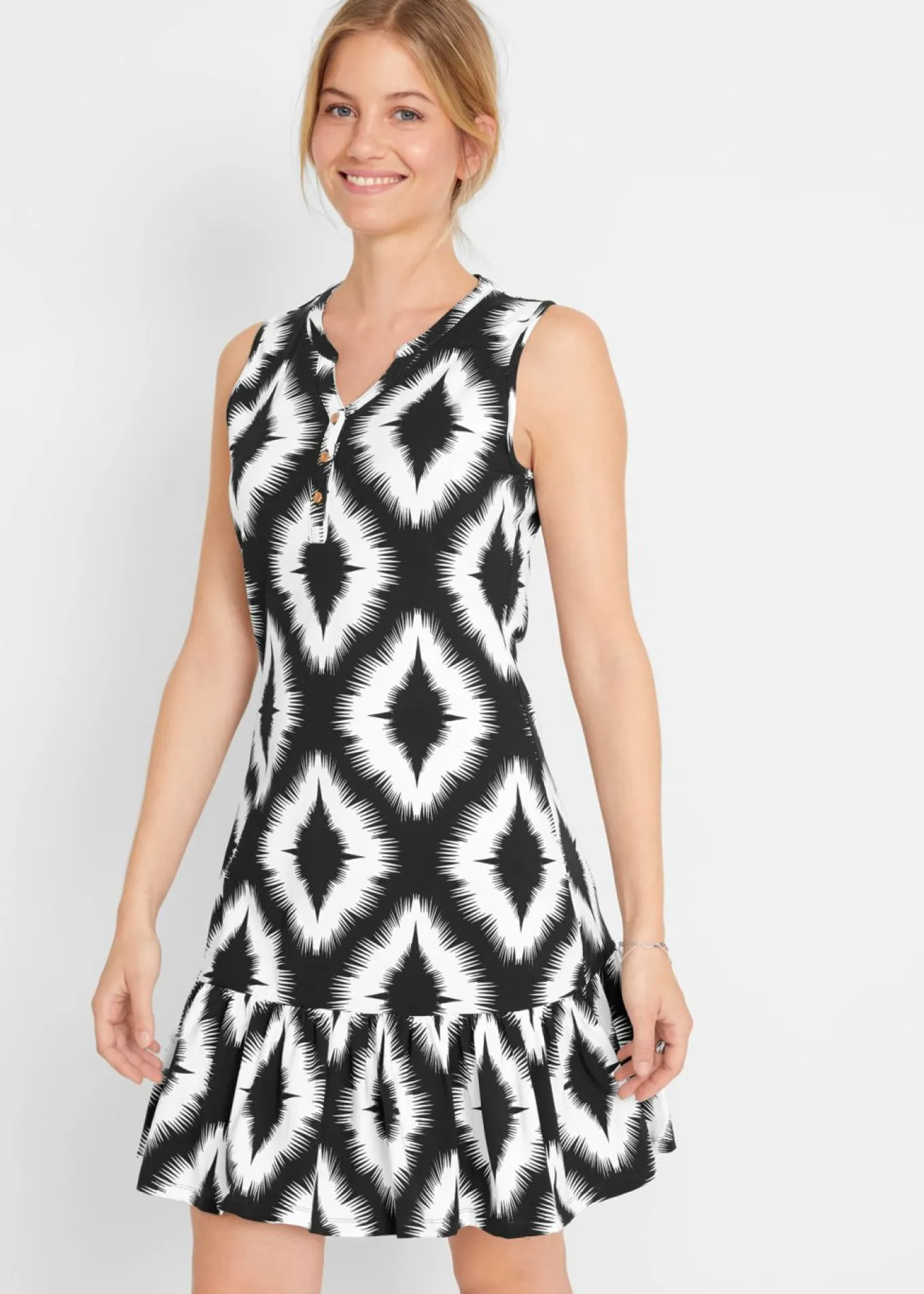 Vestido de punto de mezcla de algodón suave