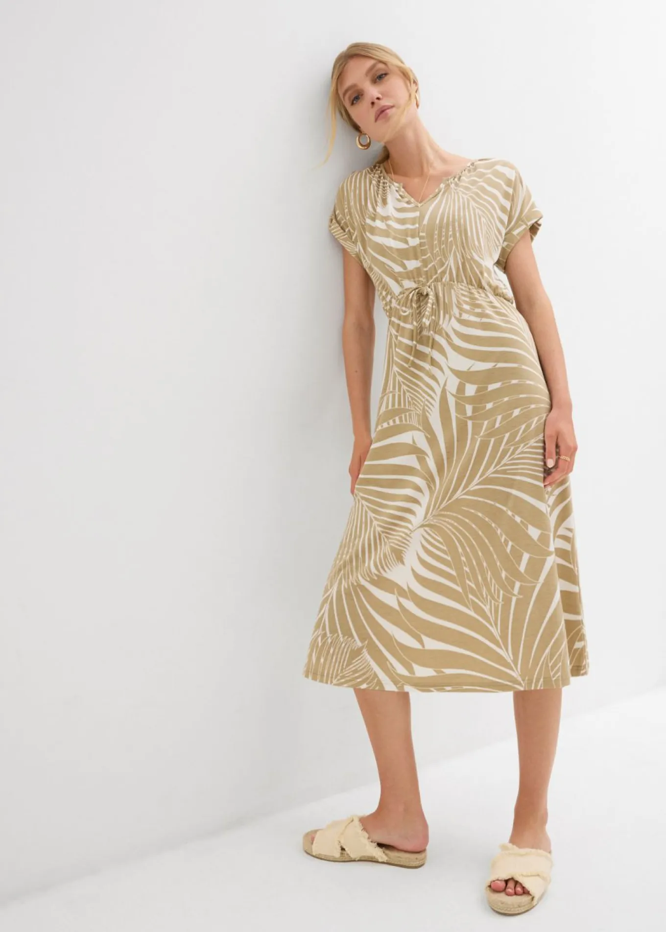 Vestido de punto de mezcla de viscosa fluida