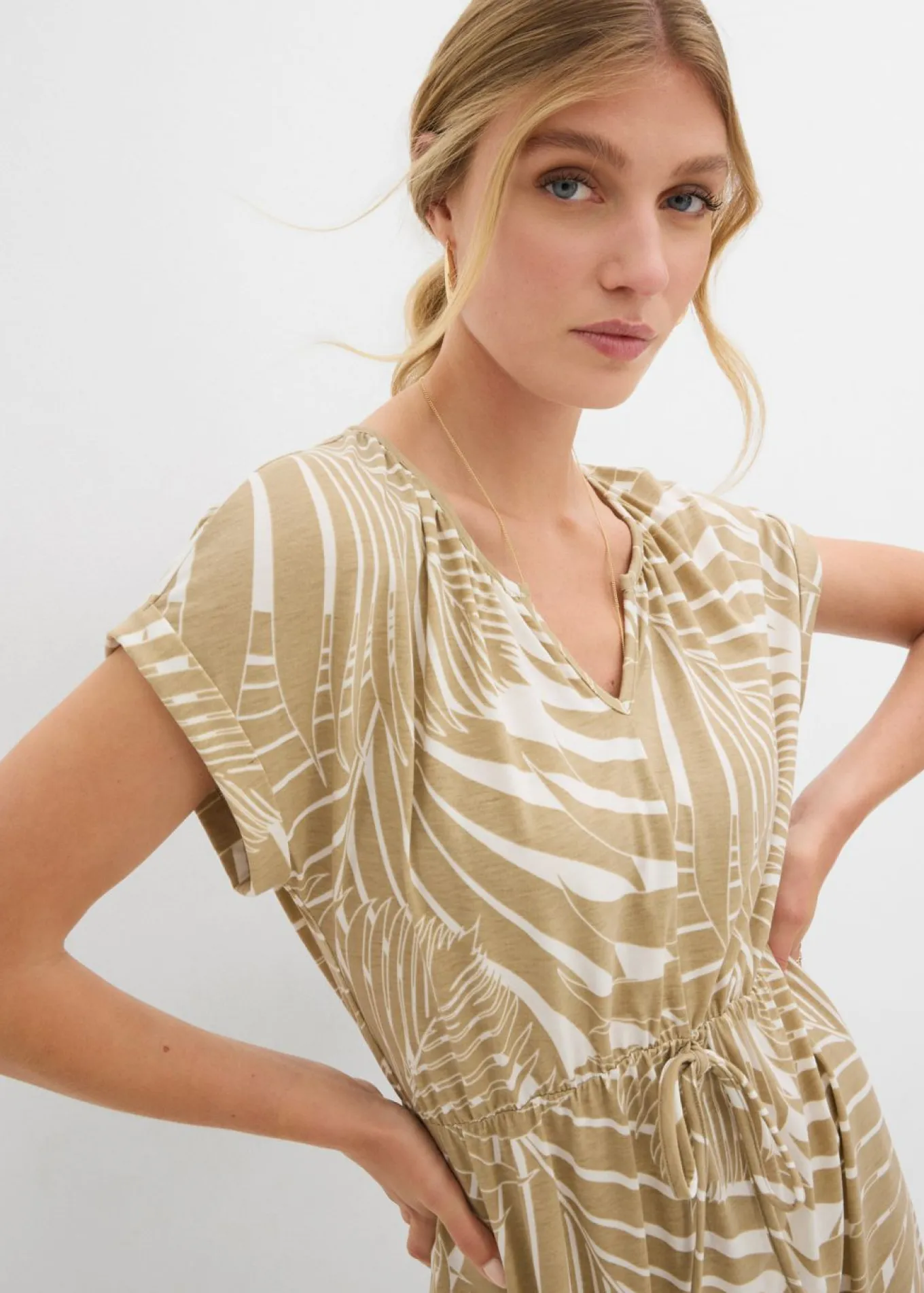 Vestido de punto de mezcla de viscosa fluida