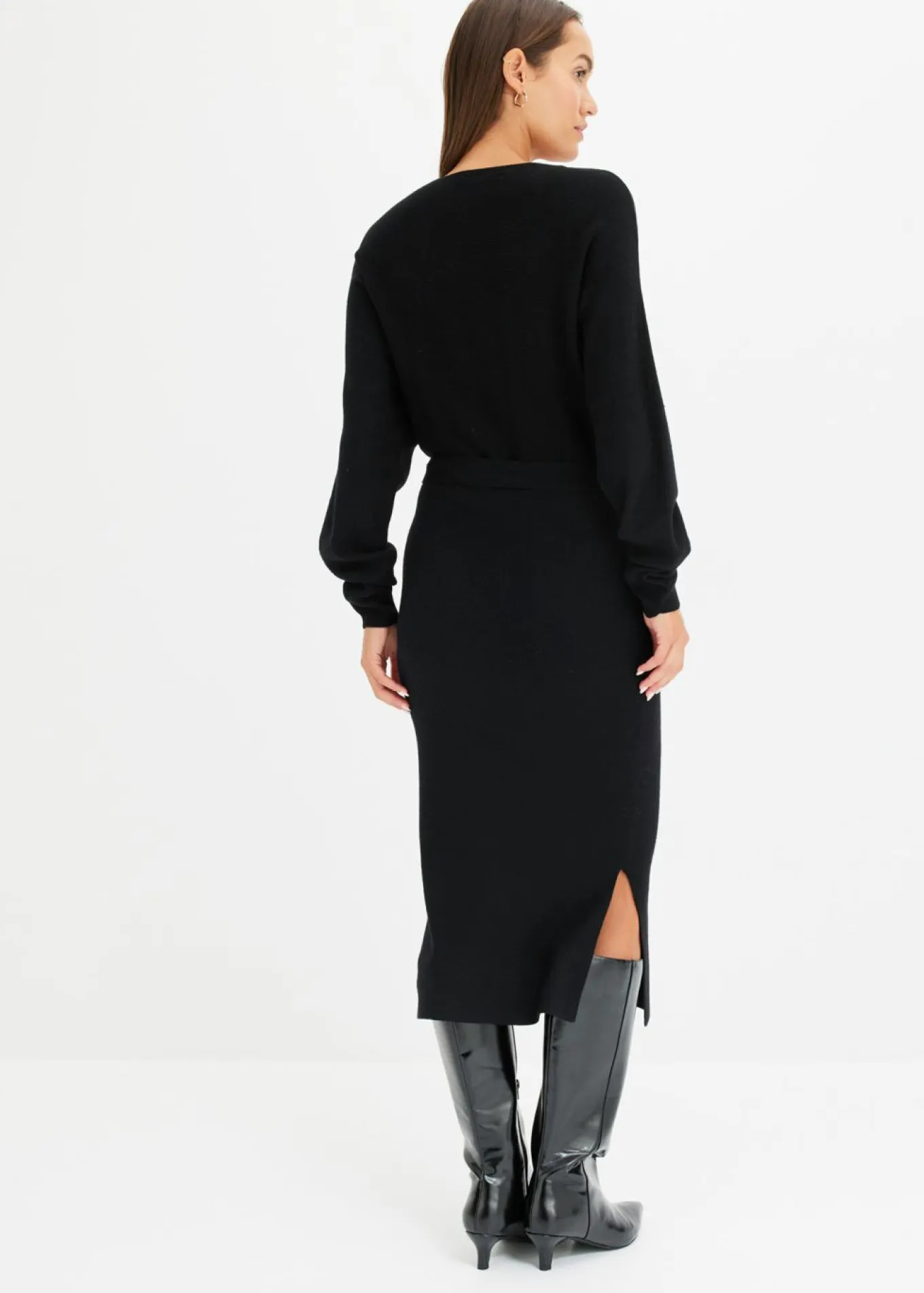 Vestido de punto de mezcla de viscosa fluida