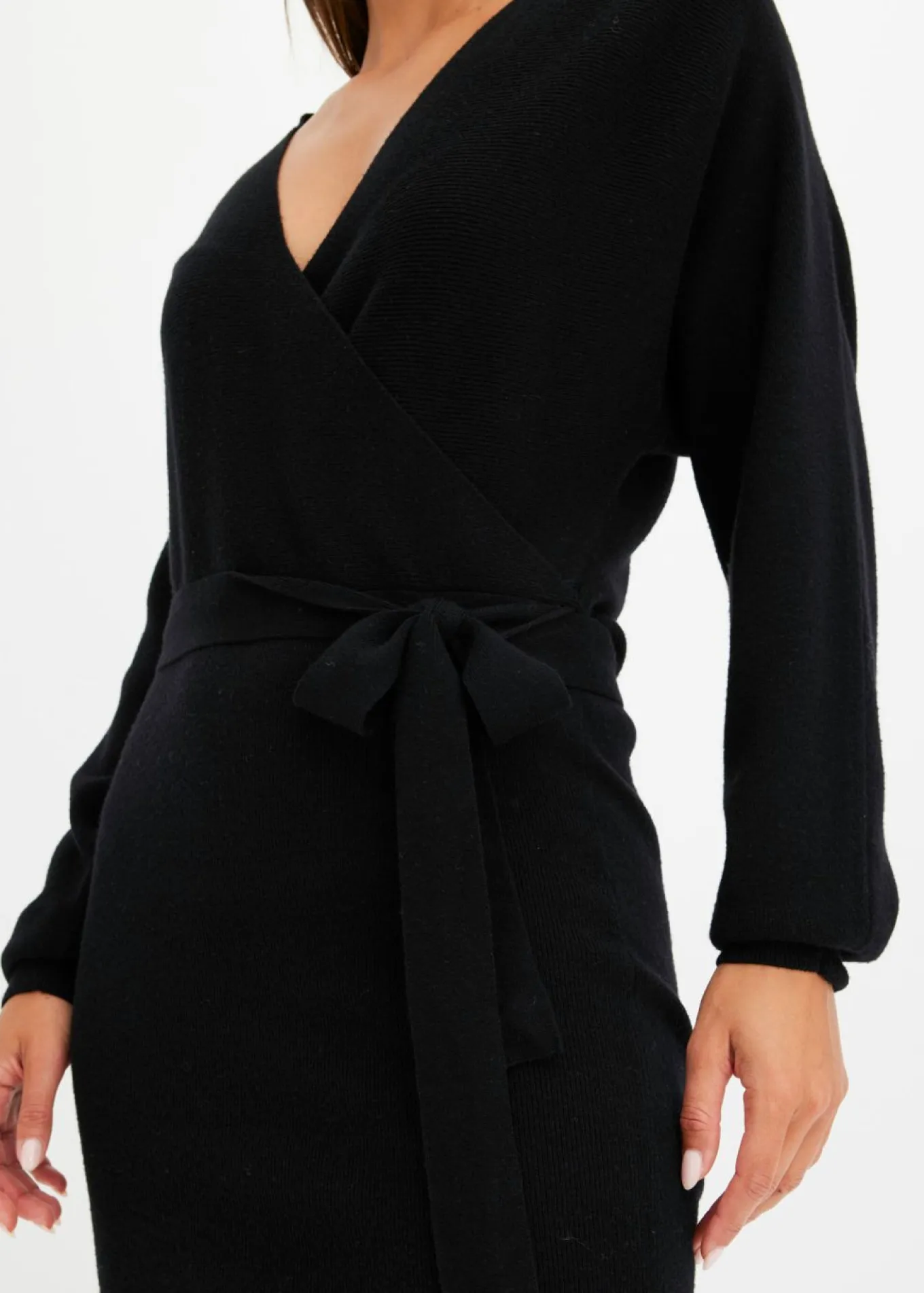 Vestido de punto de mezcla de viscosa fluida