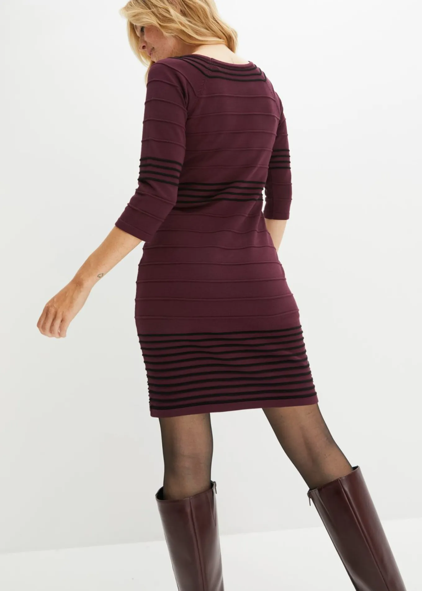 Vestido de punto de mezcla de viscosa suave