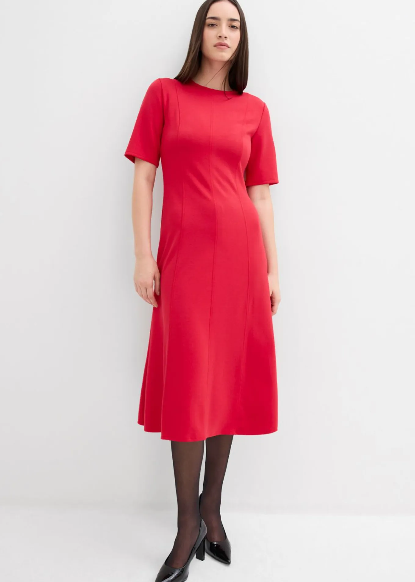 Vestido de punto de mezcla de viscosa fluida