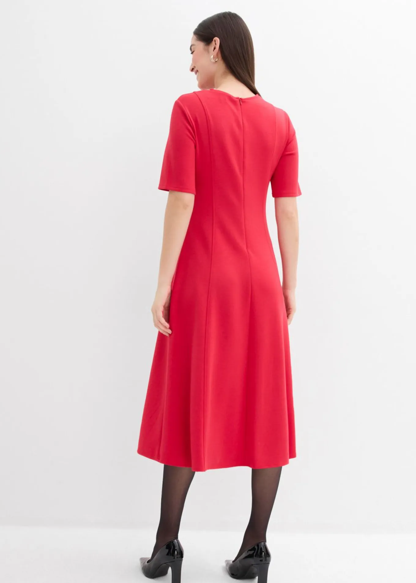 Vestido de punto de mezcla de viscosa fluida