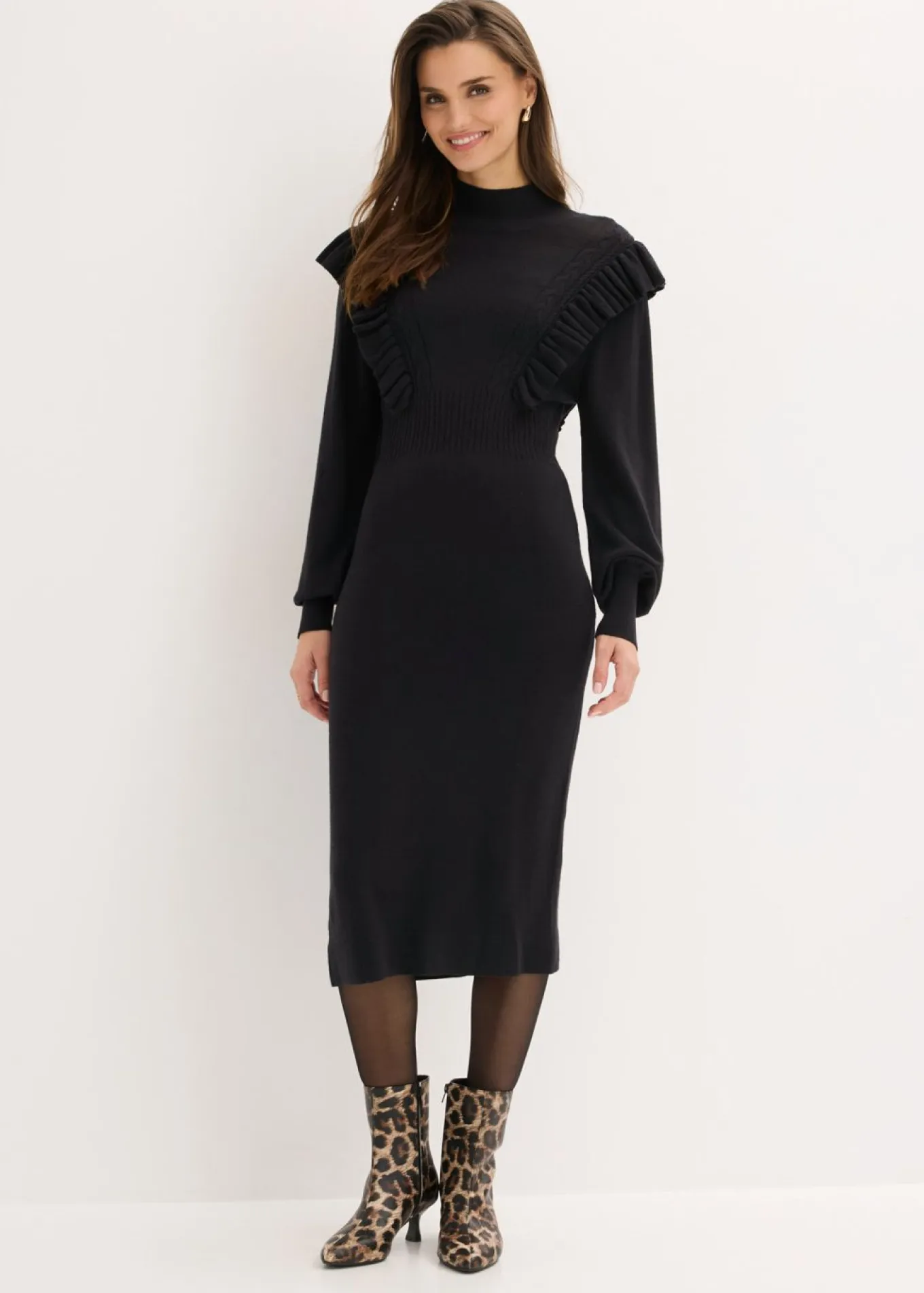 Vestido de punto de mezcla de viscosa